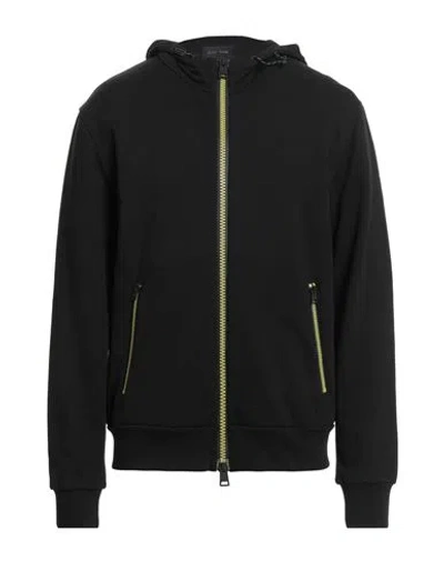 Herno Laminar Man Sweatshirt Black Size 40 Cotton, Polyester, Ptfe - Polytetrafluoroethylene