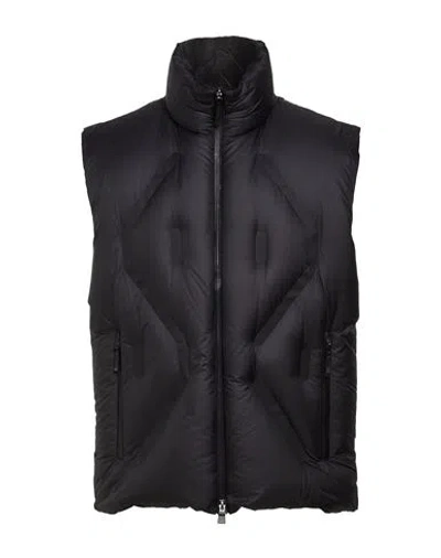 Herno Laminar Man Vest Charcoal Size 40 Polyamide In Black