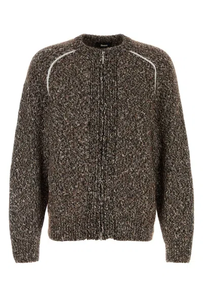 Herno Laminar Multicolor Wool-blend Cardigan In Multicoloured