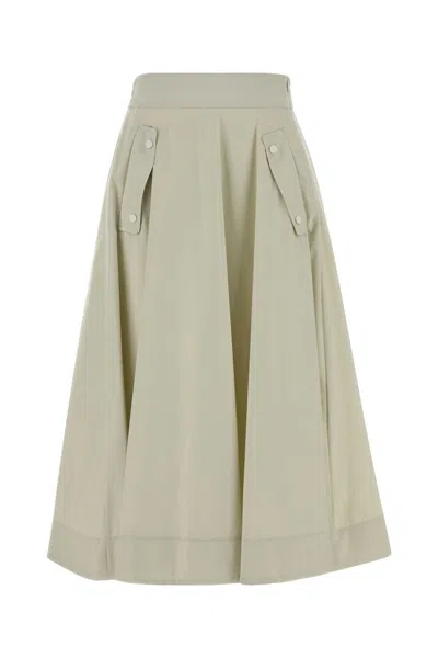 Herno Laminar Nylon A-line Skirt In Neutral