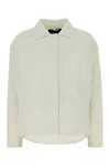 Herno Laminar Nylon Overshirt Jacket In White