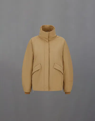 Herno Laminar Organic Tech Jacket In Brown