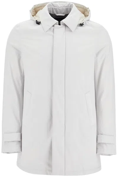 Herno Laminar Padded Carcoat In Gore-tex 2l In Grey