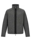 Herno Laminar Pannolenci Jacket In Gray