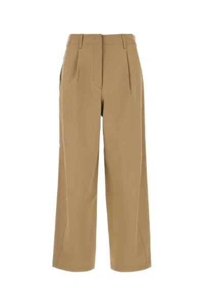 Herno Laminar Wide-leg Nylon Trousers In Brown