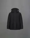 Herno Laminar Parka In Crinkle Metallic In Black