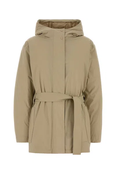 Herno Laminar Piumino Cintura In Brown