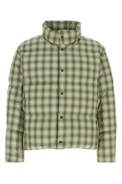 Herno Laminar Printed Polyester Down Jacket In Green