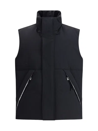 Herno Laminar Piumino Smanicato Liscio In Black