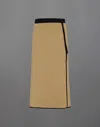 Herno Laminar Polar Fleece And Extra Light Stretch Padded Skirt In Brown