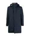 Herno Laminar Reversible Coat In Blue