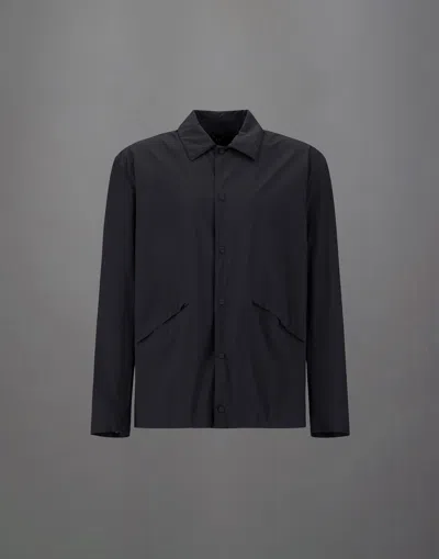Herno Laminar Shacket In 2l Gore-tex In Black