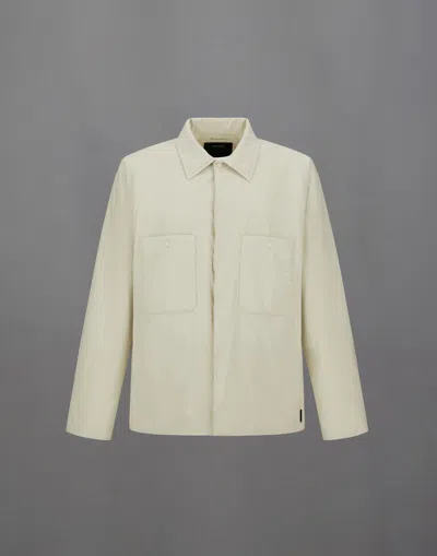 Herno Laminar Shacket In 2l Gore-tex In White