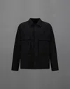 Herno Laminar Shacket In Tech-crinkle In Black