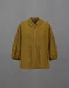 Herno Laminar Shacket In Tech-poplin In Light Brown