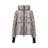 Herno Down Jacket In Glazed Ripstop 2l In Grey