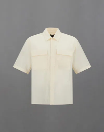 Herno Laminar Shirt In Tech-crinkle In Neutral