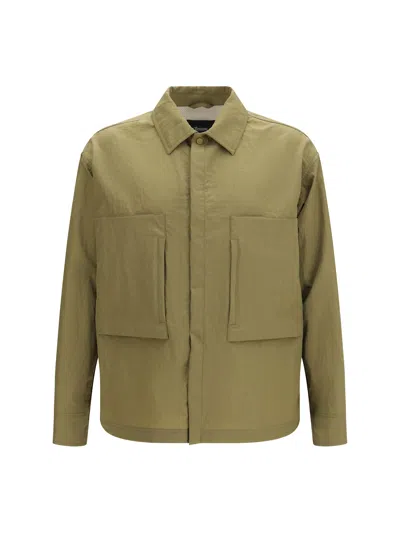 Herno Laminar Shirt Jacket In Brown