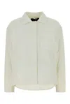 Herno Laminar Nylon Overshirt Jacket In White