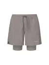 Herno Logo-print Shorts In Gray