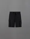 Herno Laminar Shorts In Tech-crinkle In Black
