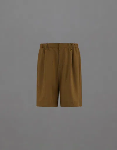 Herno Laminar Shorts In Wool Touch In Multi