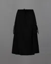 Herno Laminar Skirt In Tech-crinkle And Extralight Stretch In Black