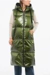 Herno Laminar Sleeveless Dwon Jacket With Hood In Green