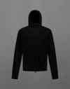 Herno ラミナーヘビー コットン セーター&ライト オパールセント スウェットシャツ In Black