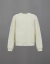 Herno Laminar Sweatshirt In Heavy Cotton In Cream