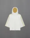 Herno Laminar Sweatshirt In Structured Fleece And Tech-poplin In White