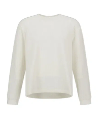 Herno Laminar Sweatshirt In Waffle Jersey In Brown