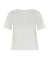 Herno Crewneck Short Sleeves Round Neck Button Embellishments In White