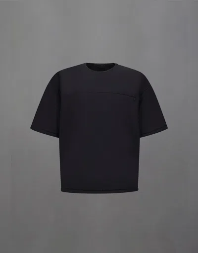 Herno Laminar T-shirt In Extra Light Stretch Padded In Black