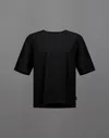 Herno Laminar T-shirt In Light Knit In Black