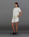 Herno Laminar T-shirt In Mercerised Jersey And Tech-poplin In White