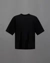 Herno Laminar T-shirt In Mercerised Jersey In Black