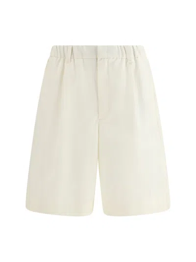 Herno Laminar Tailored Shorts In Neutral