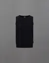Herno Laminar Tank Top In Light Knit In Black