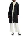 Herno Laminar Tech Long Hooded Coat In Black