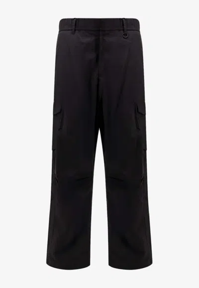 Herno Laminar Tech-poplin Cargo Pants In Black