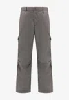 Herno Laminar Tech-popeline Cargo Trouser In Gray