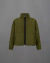 Herno Laminar Jacket In Technical Wool In Green
