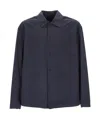Herno Collared Waterproof Jacket Front Pockets In Black