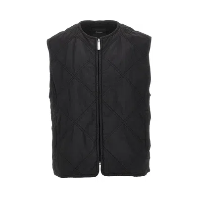 Herno Laminar Transitional Quilted Laminar Vest In Black