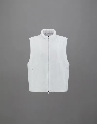 Herno Sleeveless Laminar Jacket In Translucent Ripstop In Ice