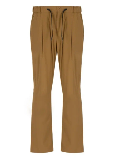 Herno Laminar Trousers In Brown