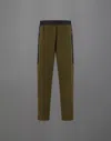 Herno Laminar Trousers In Polar Fleece And Extra Light Stretch Padded In Green