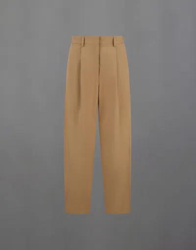 Herno Laminar Trousers In Tech-cotton Twill In Brown