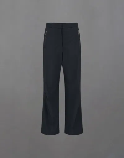 Herno Laminar Trousers In Wool Touch In Black